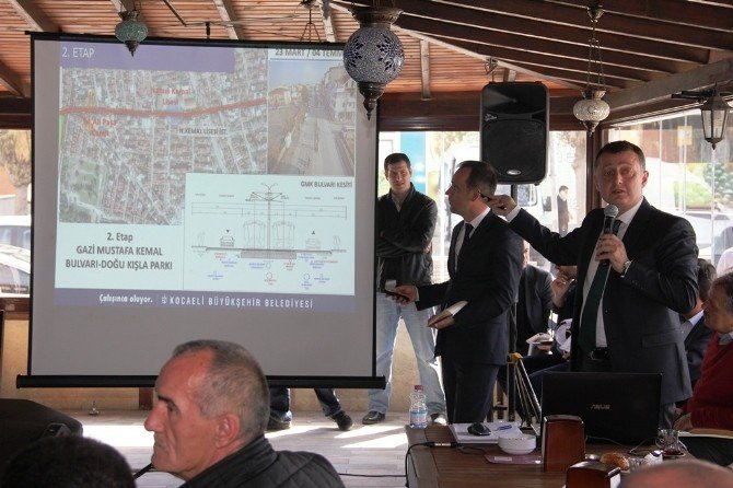 Büyükşehir Genel Sekreteri Tramvay Çalışmalarını Esnafa Anlattı