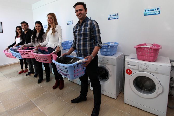 Yenimahalle Belediyesi'nden öğrencilere çamaşır yıkama desteği