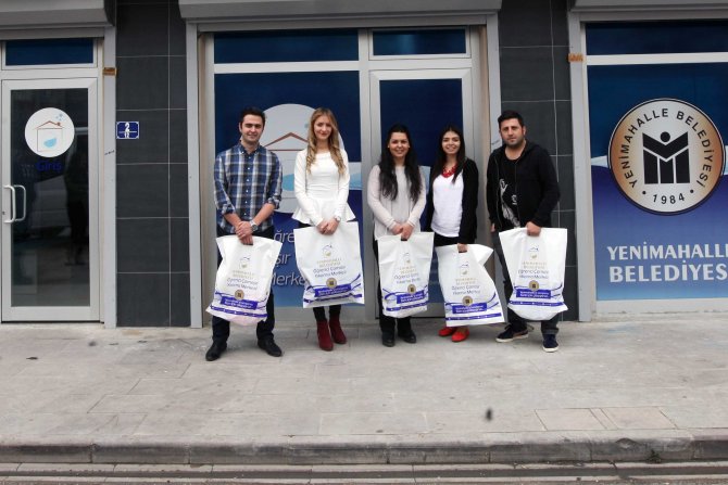 Yenimahalle Belediyesi'nden öğrencilere çamaşır yıkama desteği