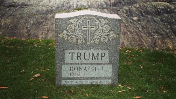 Trump’ı Kızdıracak Mezar Taşı