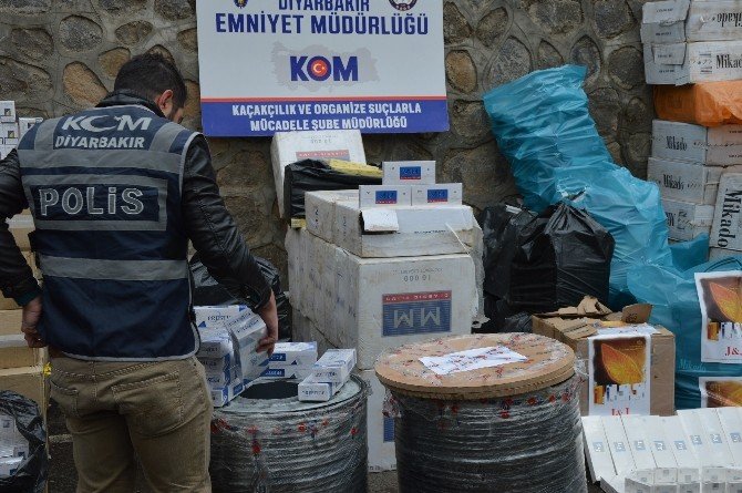 Diyarbakır’da 132 Bin 660 Paket Kaçak Sigara Ele Geçirildi