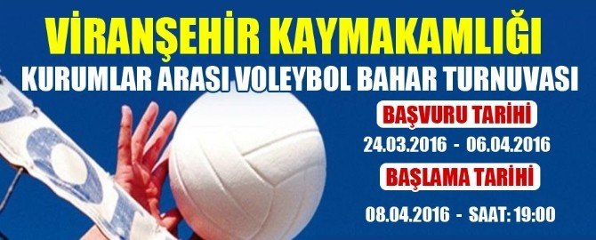 Viranşehir’de Kurumlararası Voleybol Turnuvası