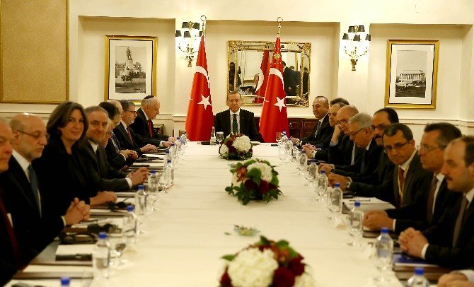 Cumhurbaşkanı Erdoğan, Musevi Kuruluşlarının Temsilcilerini Kabul Etti