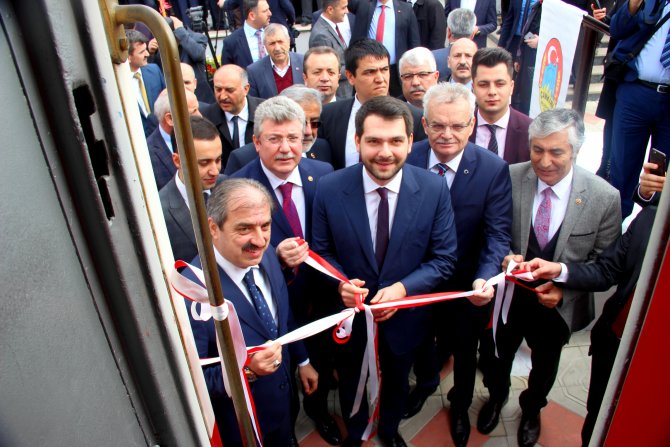 Çankırı'da 'Tren Kütüphane' açıldı
