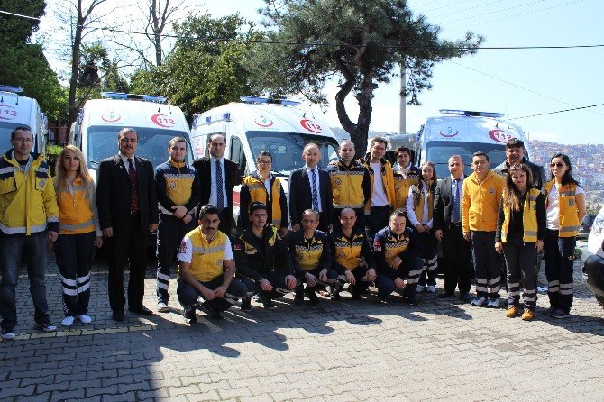 Zonguldak’ta 9 Yeni Ambulans Göreve Başladı