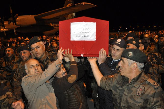 Şehit polisin cenazesi memleketi Amasya’ya getirildi