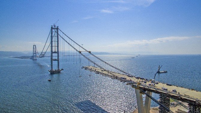 Körfez Geçiş Köprüsü Havadan Görüntülendi