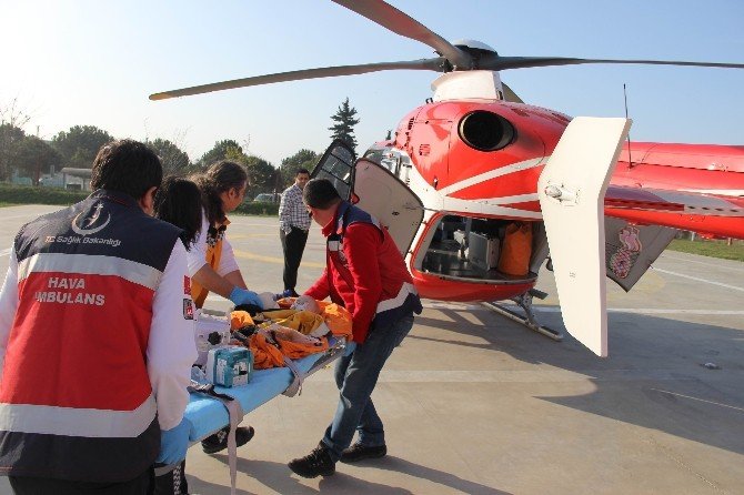 Ambulans Helikopter Kalbi Duran Bebek İçin Havalandı