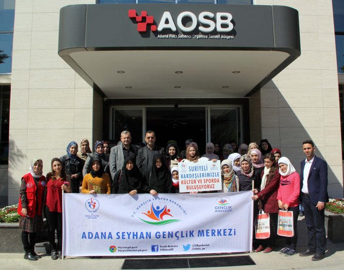 Suriyeli öğrenciler organize sanayi bölgesini gezdi