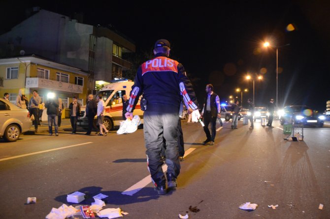 Ankara’da otomobil yayalara çarptı: 2 yaralı