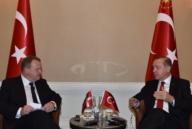 Cumhurbaşkanı Erdoğan, Danimarka Başbakanı Lokke İle Görüştü