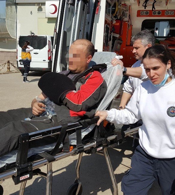 Tatbikatta Yaralanan Astsubay, Helikopterle Hastaneye Kaldırıldı