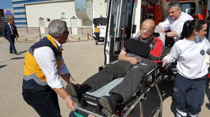 Tatbikatta Yaralanan Astsubay, Helikopterle Hastaneye Kaldırıldı