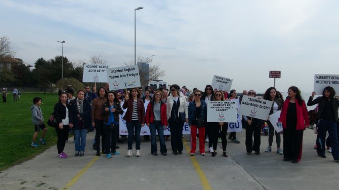 İstanbullular sağlıklı yaşam için yürüdü