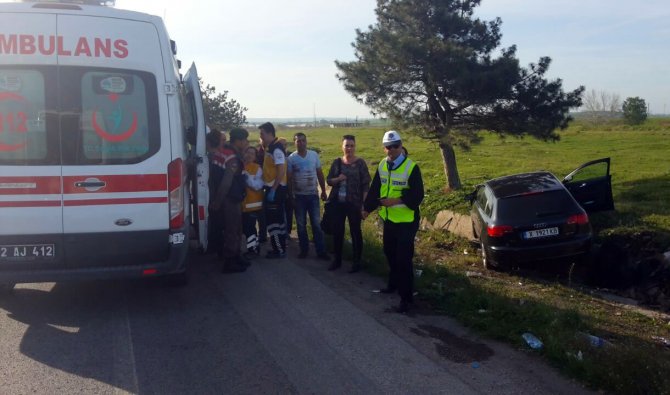 Kaza yapan Bulgar vatandaşlar ölümden döndü
