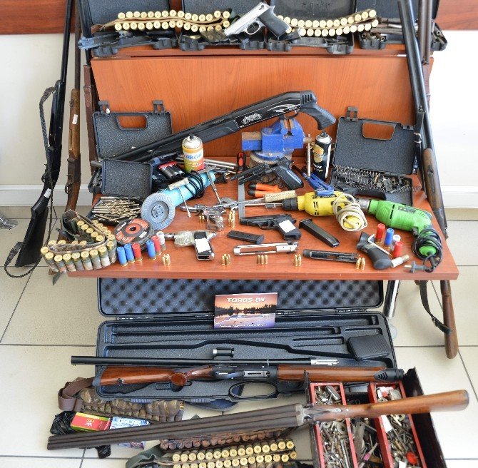Aydın’da Silah İmal Edilen İşyerine Operasyon