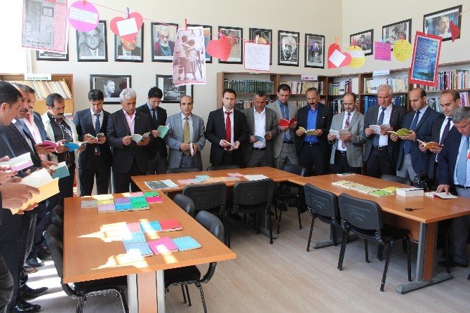 Samsat’ta Sezai Karakoç Kütüphanesi Açıldı