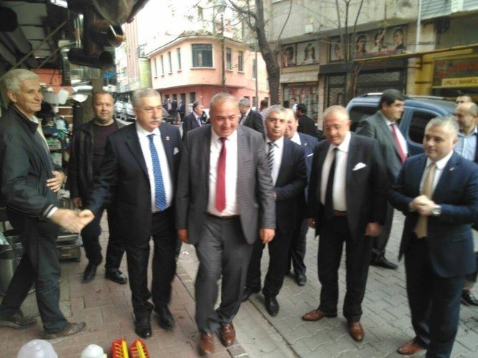 Tesk Genel Başkanı Palandöken Başkan Alparslanı Ziyaret Etti