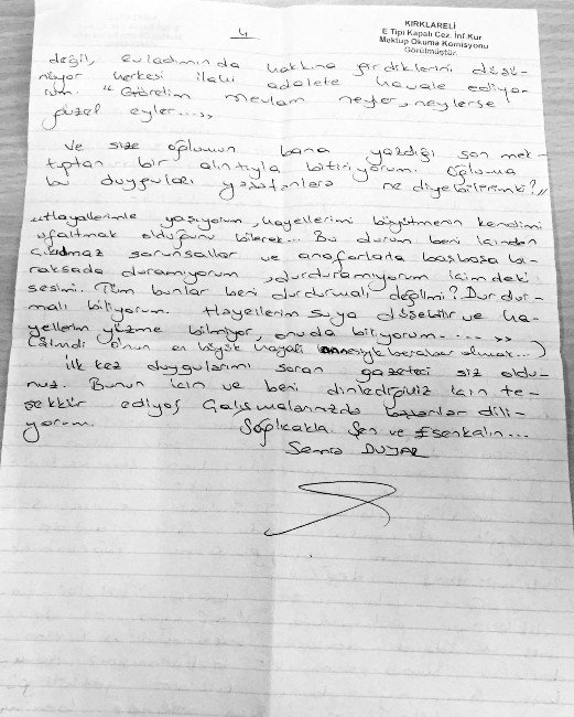 İsmail Akkol Üzerinden Fehriye Erdal’a Cezaevinden Göndermede Bulundu