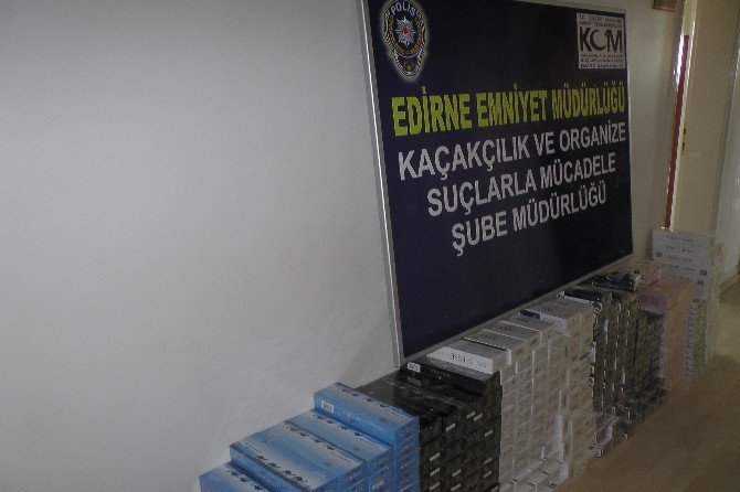 Edirne’de Kaçak İçki Ve Sigara Operasyonu