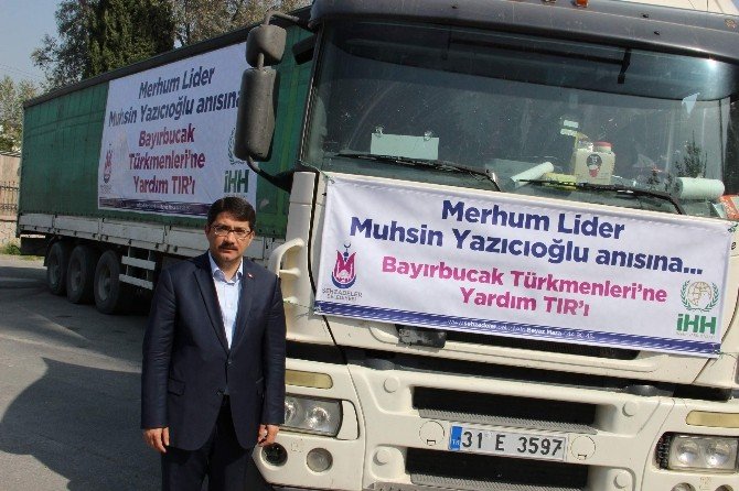 Türkmenlere Yazıcıoğlu Anısına Yardım Tır’ı