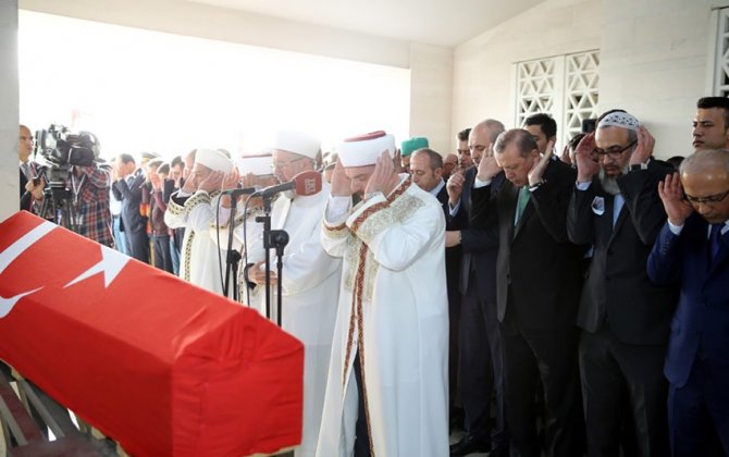 Erdoğan, şehit Binbaşı Karaman'ın cenaze törenine katıldı