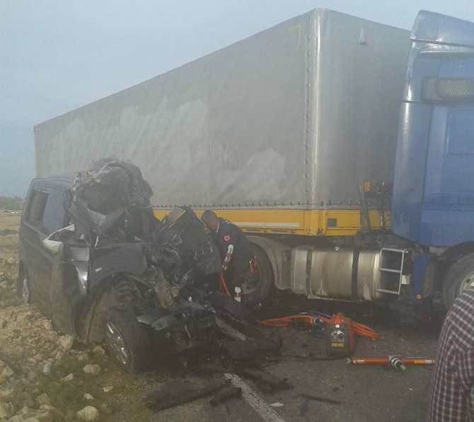 Mardin'de kaza:1 ölü, 4 yaralı