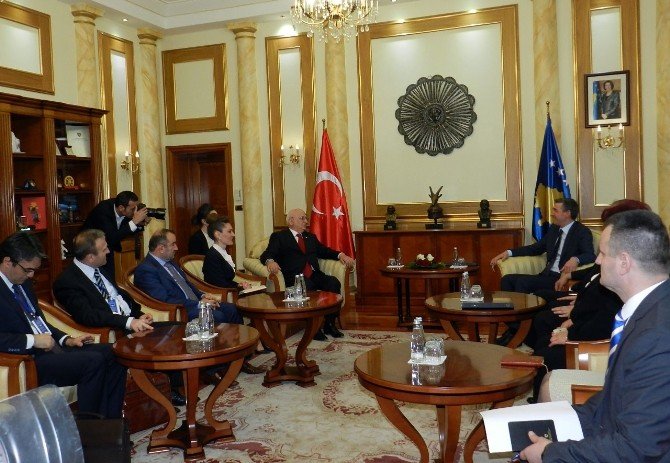 TBMM Başkanı Kahraman, Kosovalı Mevkidaşı Veseli’yle Görüştü