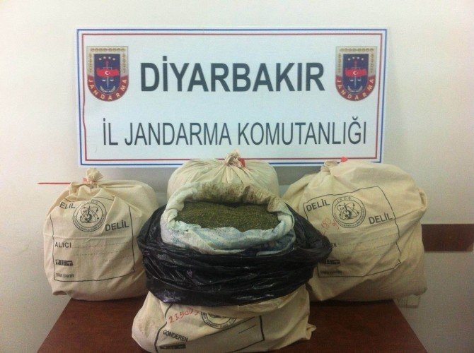 Diyarbakır’da 93 Kilogram Esrar Ele Geçirildi