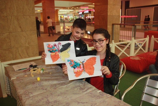 Forum Gaziantep Çocuk Kulübü’ne Ponpon Kelebekler Renk Kattı