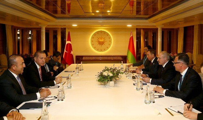 Cumhurbaşkanı Erdoğan, Belarus Cumhurbaşkanı Lukashenko’yu Kabul Etti