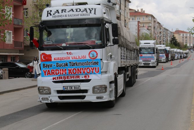 Kırşehir'den Bayırbucak Türkmenlerine 45. yardım TIR’ı yola çıktı