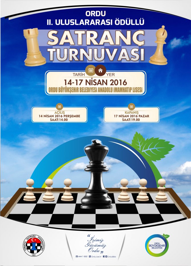 Satranç'ın gençleri Ordu'da büyük ustalarla yarışacak