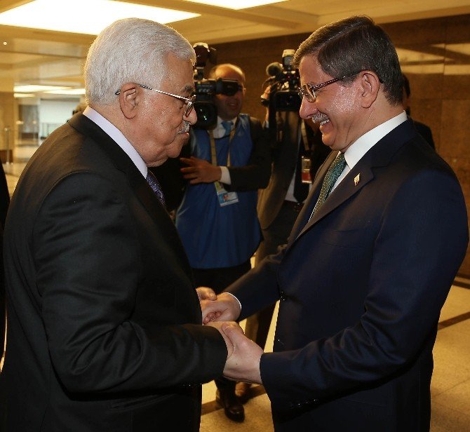 Başbakan Davutoğlu İle Filistin Devlet Başkanı Abbas Görüştü