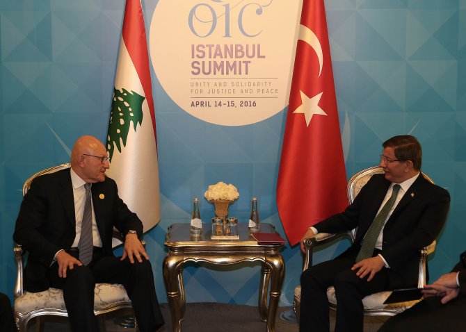 Başbakan Davutoğlu, Lübnan Bakanlar Kurulu Başkanı'yla görüştü