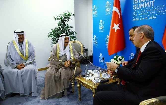 Cumhurbaşkanı Erdoğan, Kuveyt Emiri İle Görüştü