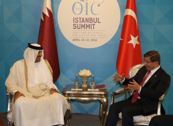 Başbakan Davutoğlu Katar Emiri Al Sani ile görüştü
