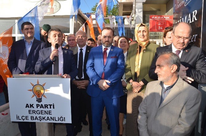 AK Parti Ergene İlçe Teşkilatı Binası Açıldı