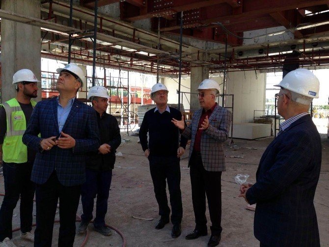 Adana Heyeti KTO’nun Yeni Hizmet Binası İnşaatını İnceledi