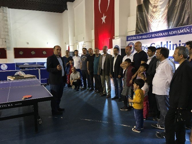 Eğitim-bir-sen Adıyaman Şubesi Masa Tenisi Turnuvası Düzenledi