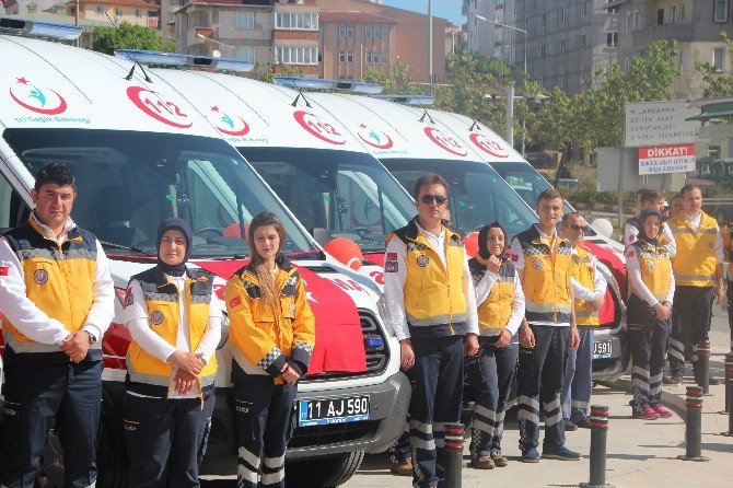 Sağlık Bakanlığı Tarafından Bilecik’e Tahsis Edilen 7 Ambulansın Devri Teslim Töreni