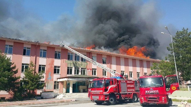 Malatya Eski Devlet Hastanesinde Yangın