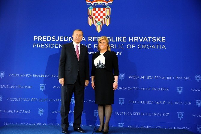 Erdoğan, Hırvatistan Cumhurbaşkanı Kitaroviç İle Görüştü