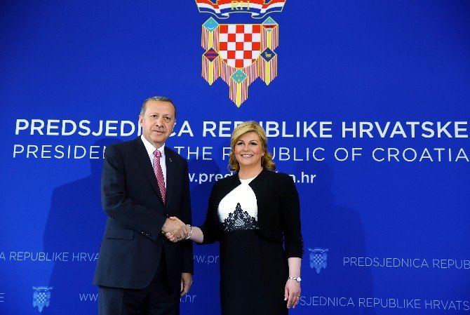 Erdoğan, Hırvatistan Cumhurbaşkanı Kitaroviç İle Görüştü