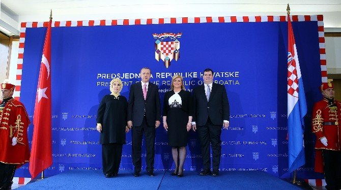 Erdoğan, Hırvatistan Cumhurbaşkanı Kitaroviç İle Görüştü