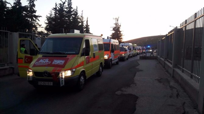 Suriye'ye 25 ambulans gönderildi