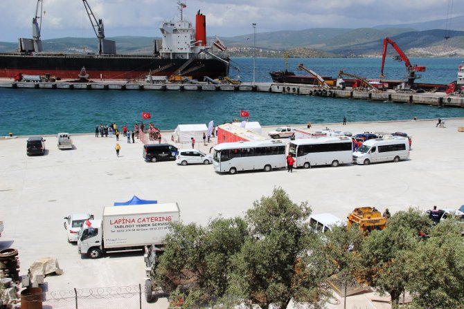 Güllük Limanı'na 31 mülteci transfer edildi