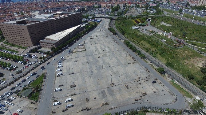 1 Mayıs’ın Kutlanacağı Bakırköy Halk Pazarı Havadan Görüntülendi