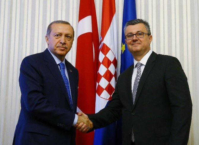 Cumhurbaşkanı Erdoğan, Hırvatistan Başbakanı Oreşkoviç’le Görüştü