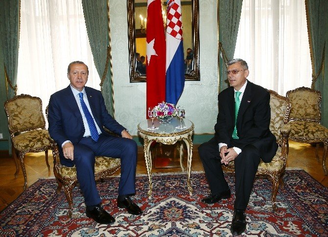 Cumhurbaşkanı Erdoğan, Hırvatistan Meclis Başkanı Reıner İle Görüştü